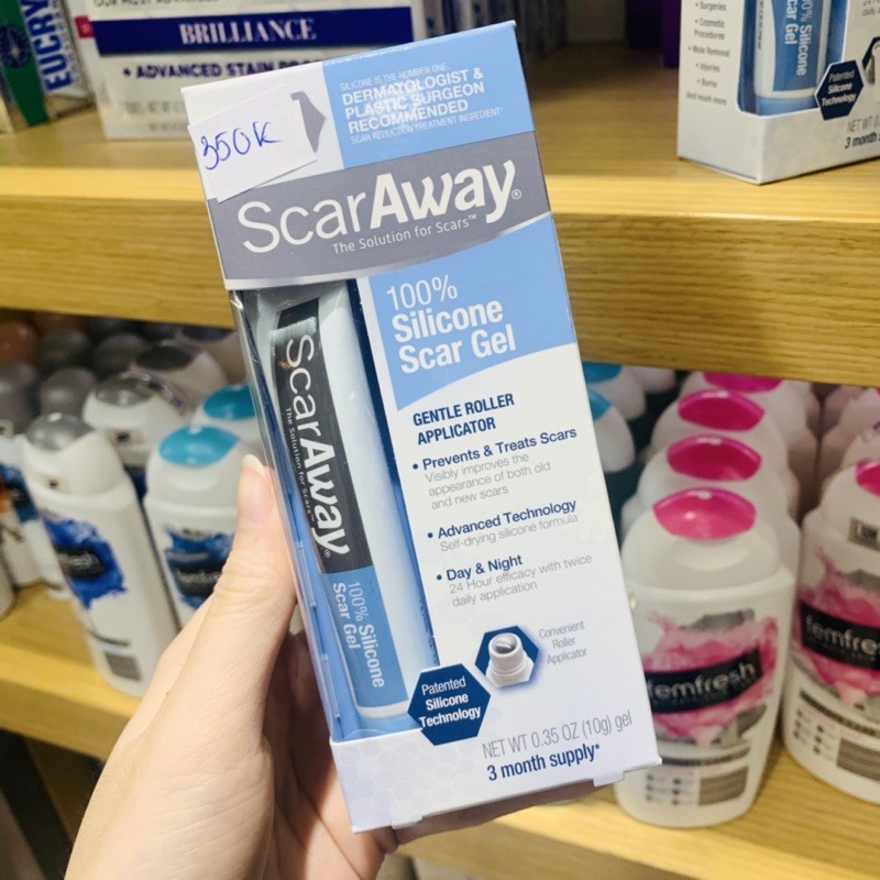 [SaigonScent] Gel giảm sẹo Scaraway 100% Silicone Scar Gel Gentle Roller ( 10g )