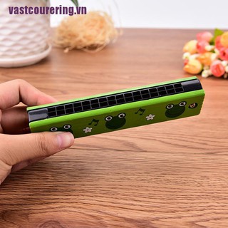 Kèn harmonica 16 lỗ bằng gỗ dễ thương cho bé
