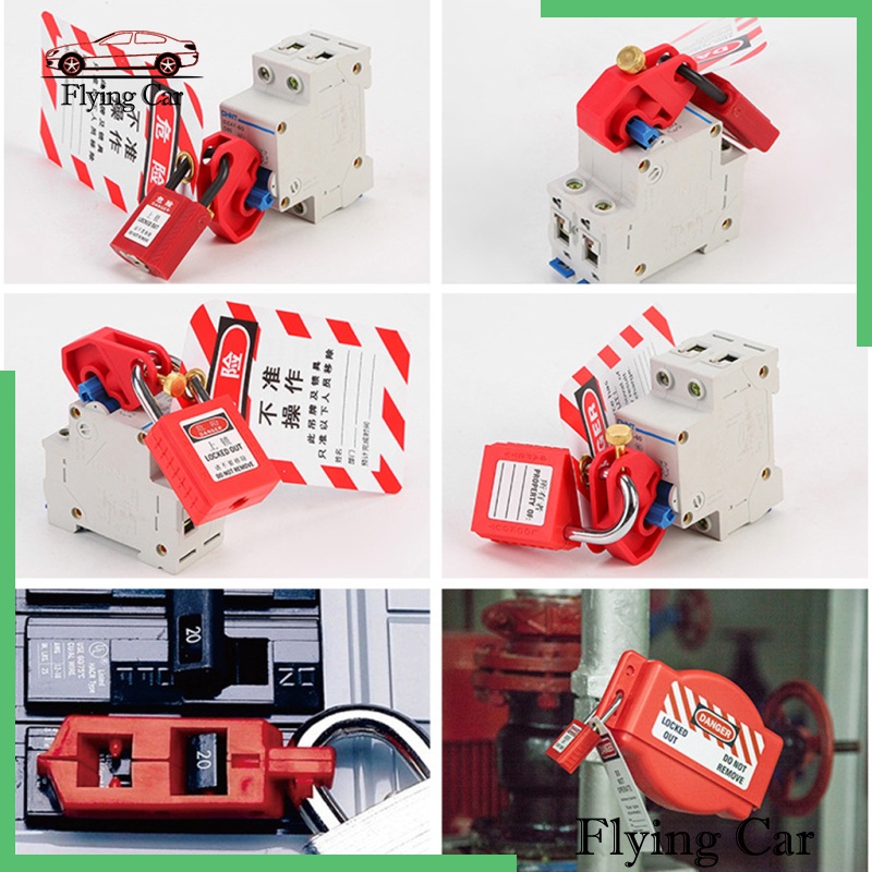 [Lzdjfmy2] Cầu Dao Khóa Đa Năng Màu Đỏ Với Vít Xoắn