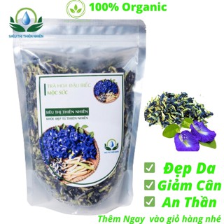 Trà hoa đậu biếc mộc sắc, trẻ hoá da, hoa đậu biếc sấy khô, sáng mắt, đẹp da, giảm stress, giảm cân,pha trà sữa