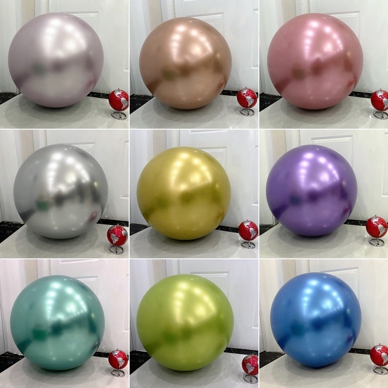 Bong Bóng 18 Inch Mạ Crom Dùng Trang Trí Tiệc Cưới Sinh Nhật