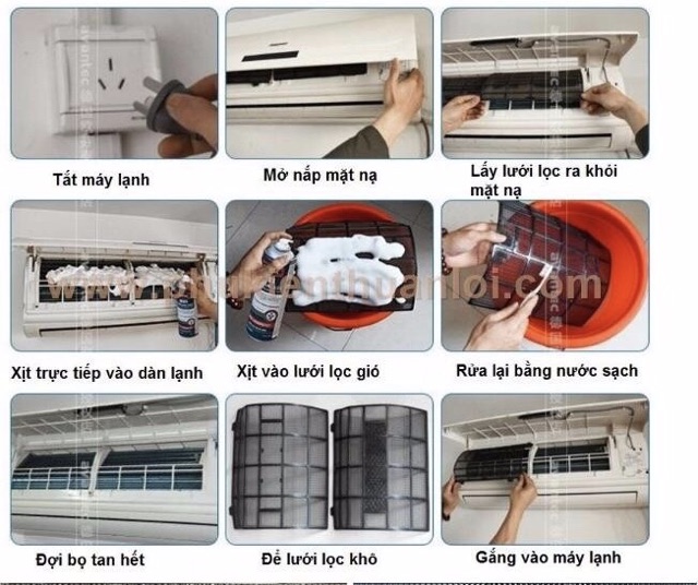 [SALE 10%] Dung dịch bình xịt vệ sinh máy lạnh ô tô, xe hơi, máy lạnh gia đình, diệt khuẩn Avantec 550ml