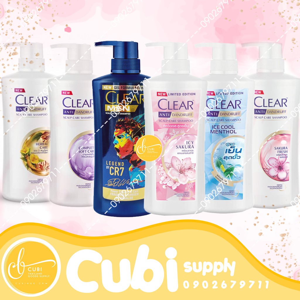 Dầu Gội Clear Thái Lan [435 - 480ml]