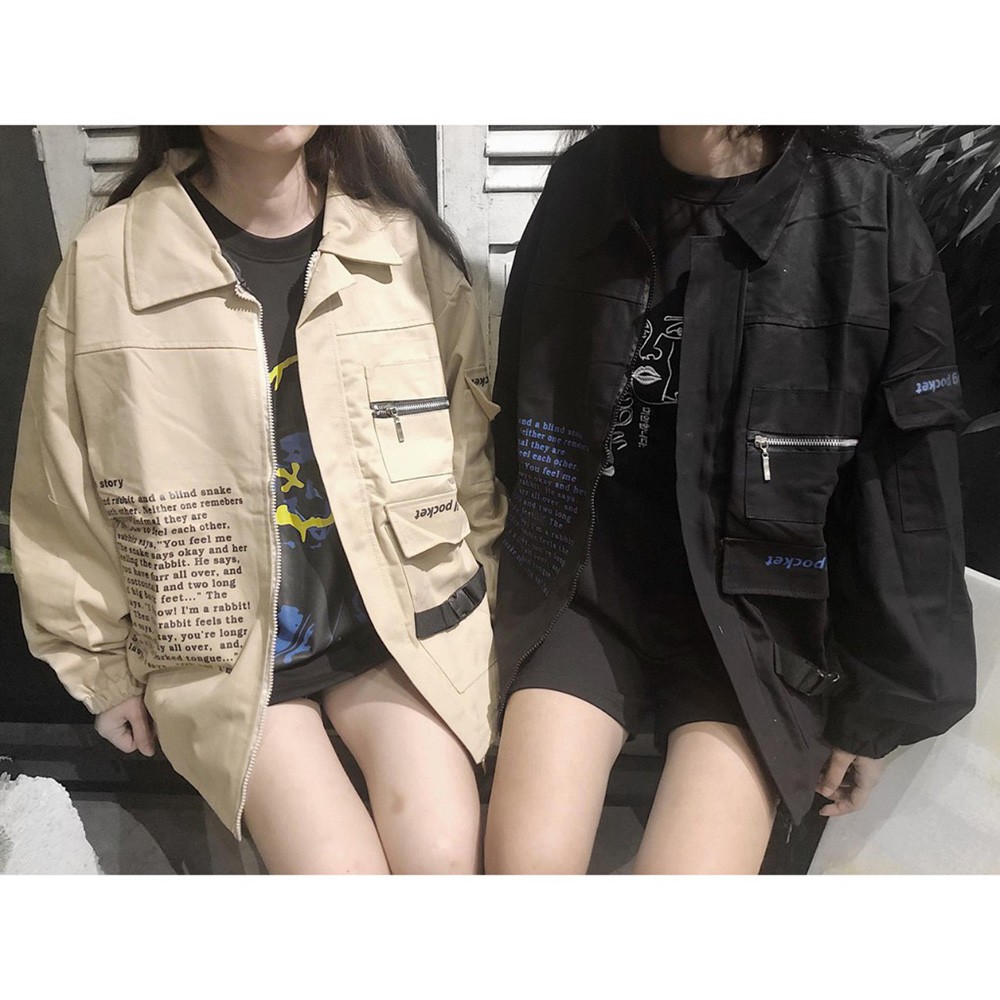 ÁO KHOÁC KAKI In Báo (M29 - Kèm Ảnh Thật) | BigBuy360 - bigbuy360.vn