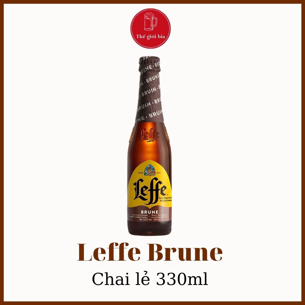 Chai bia Leffe nâu 330ml lẻ dùng thử