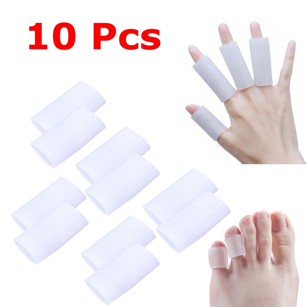 (Hàng Mới Về) Set 10 Ống Silicone Tách Ngón Chân Giảm Đau Hiệu Quả Mihan1