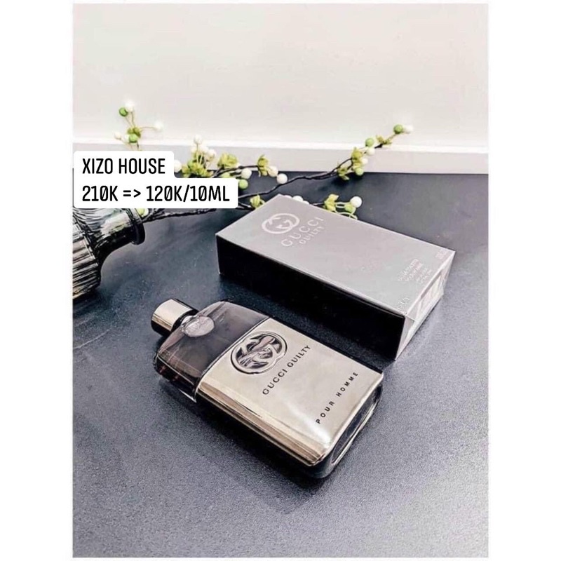 Nước hoa 𝐆𝐮𝐜𝐜𝐢 𝐆𝐮𝐢𝐥𝐭𝐲 𝐏𝐨𝐮𝐫 𝐇𝐨𝐦𝐦𝐞 𝐄𝐃𝐓 - chiết 10ml