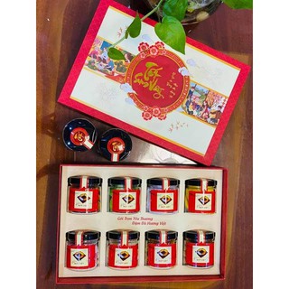 Hộp quà biếu tết cao cấp 8 món