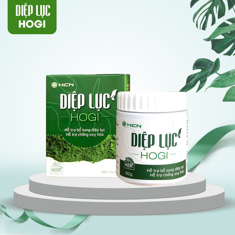 Diệp lục Hogi, hỗ trợ bổ sung diệp lục hạn chế các chất oxy hóa ( hộp 92gr)
