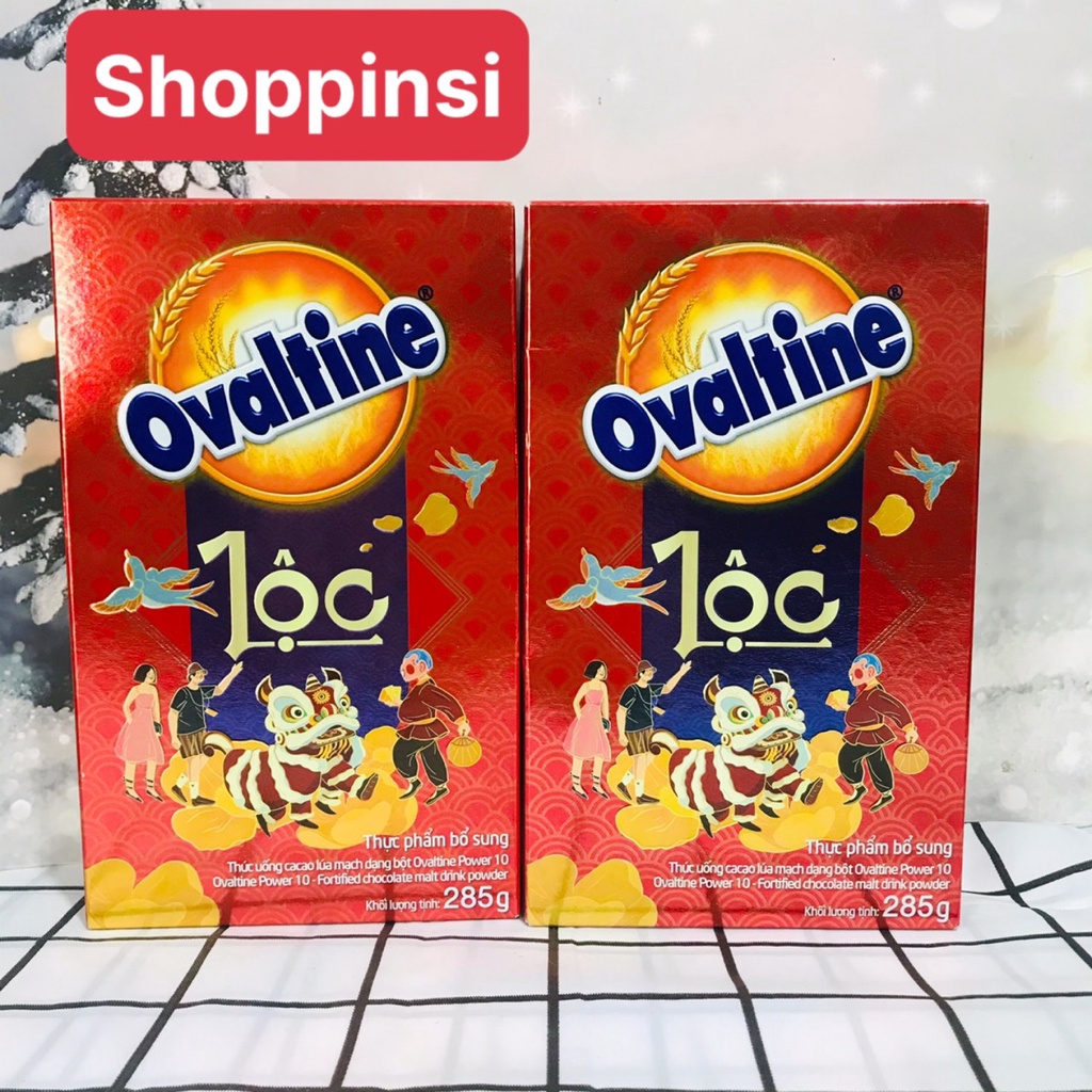 Thức uống lúa mạch hương vị sô-cô-la Ovaltine bột hộp giấy 285g