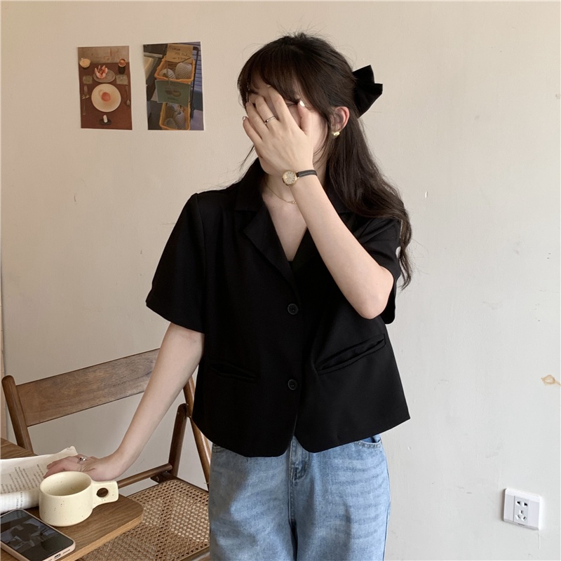 SUXI Áo Khoác Blazer Màu Sắc Thanh Lịch Cho Nữ