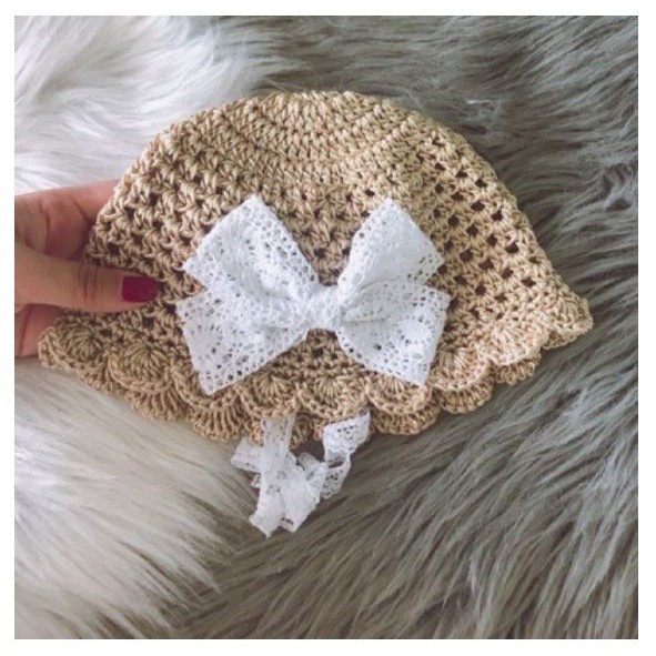 Nón sợi hè cho bé