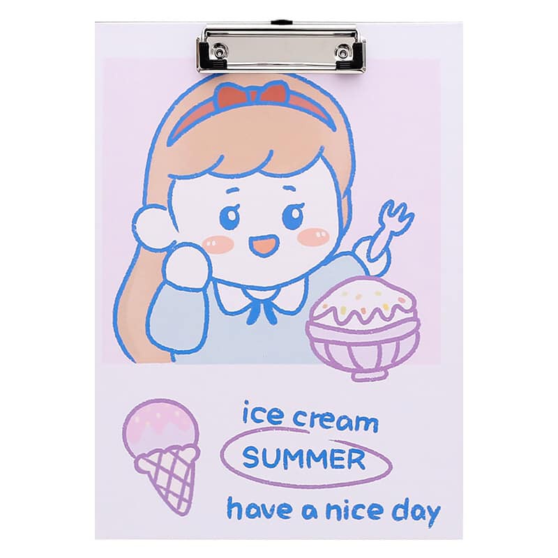 Bìa Trình Ký A4, Kẹp Giấy Tài Liệu Hình Cô Gái Siêu Cute