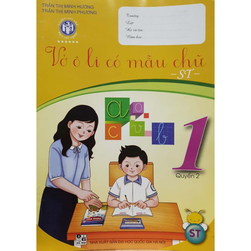 Sách - Vở ô li có mẫu chữ Lớp 1 - Quyển 2