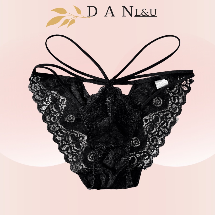 Quần Lót Ren Mềm Mại Hoa Văn Phối Dây Cực Sexy Quyến Rũ DAN L&amp;U S61