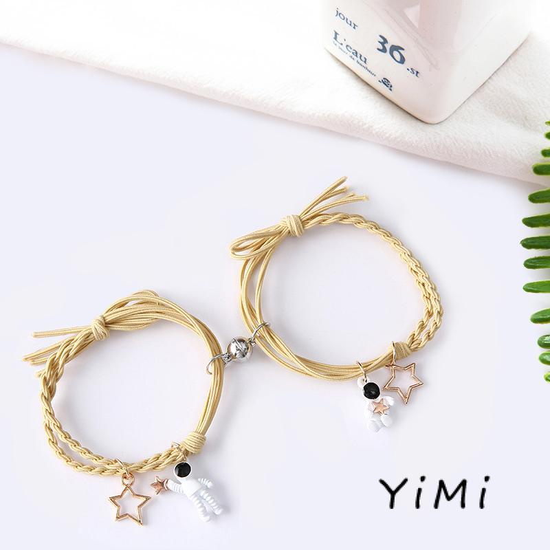 【Yimi.Vn】 Dây Thun Cột Tóc Cặp Đôi Bằng Cao Su Cảm Ứng Trực Tiếp Từ Nhà Sản Xuất Phi Hành Gia Cho Nữ
