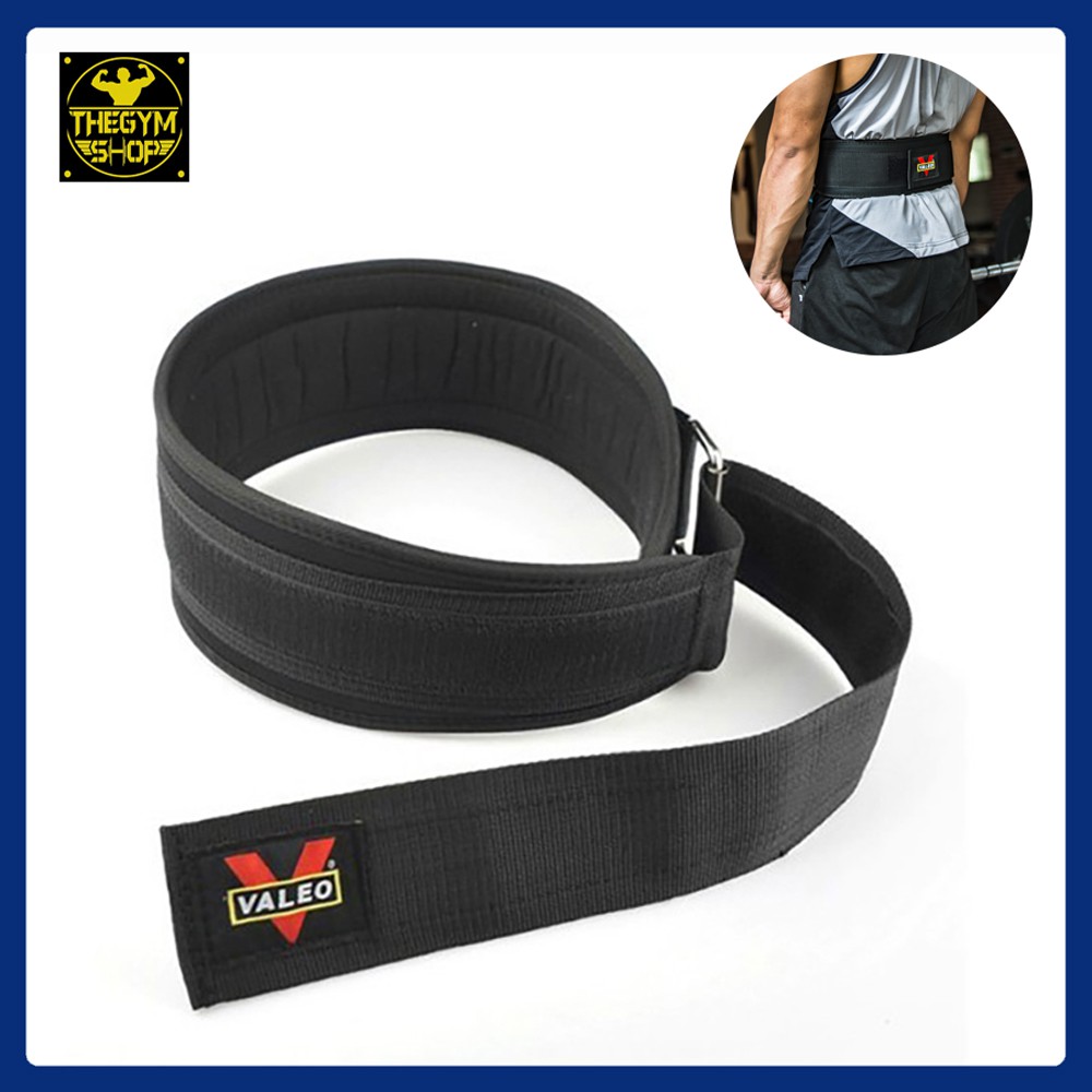 Đai lưng mềm tập gym Valeo, hỗ trợ bảo vệ lưng cho người tập thể hình