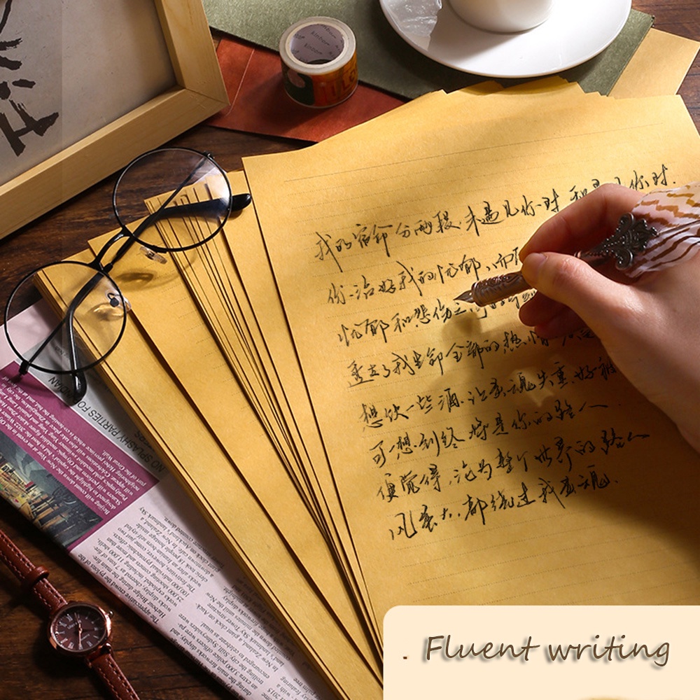 Set 50 Tờ Giấy Ghi Chú Khổ A4 / B5 / A5 Phong Cách Vintage