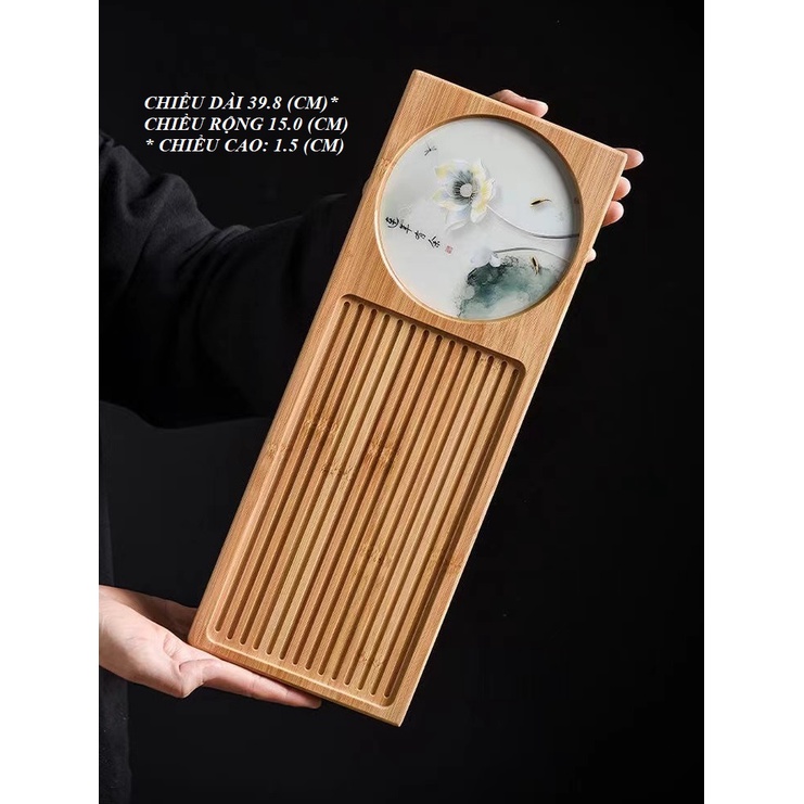 Khay Trà Tre Già Kiểu Dáng Nhật Bản Dùng Decor Bàn Trà Đạo