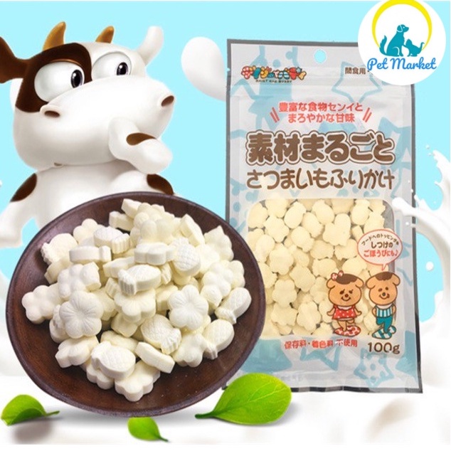 [Mã PET50K giảm Giảm 10% - Tối đa 50K đơn từ 250K] (LẺ 5V-10V) Kẹo sữa Canxi cho chó, hamster