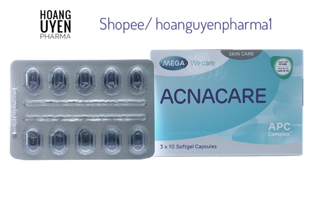 Viên uống Acnacare Mega - Hộp 30 viên | BigBuy360 - bigbuy360.vn