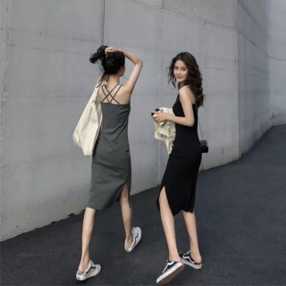 VÁY BA LỖ DÂY ĐAN COTTON