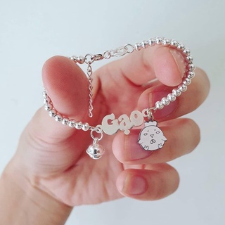 Lắc tay bạc khắc tên cho bé yêu, vòng bạc dễ thương cho bé