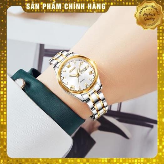 Đồng hồ nữ Đeo Tay  OLEVS 5563 chống vô nước Bằng dây đeo  Thép Không Gỉ Thời Trang