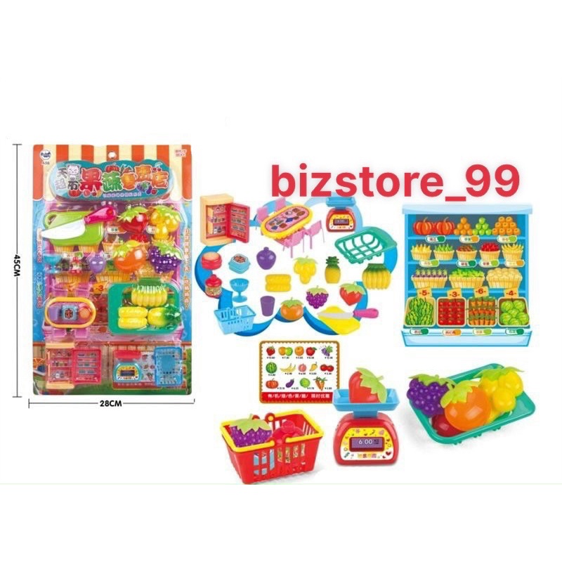 Bộ đồ chơi trái cây,hoa quả cắt cho bé yêu