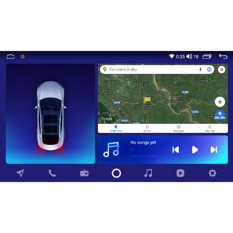 Giao diện Teyes CC3 cho Màn hình Android đẹp và tiện ích