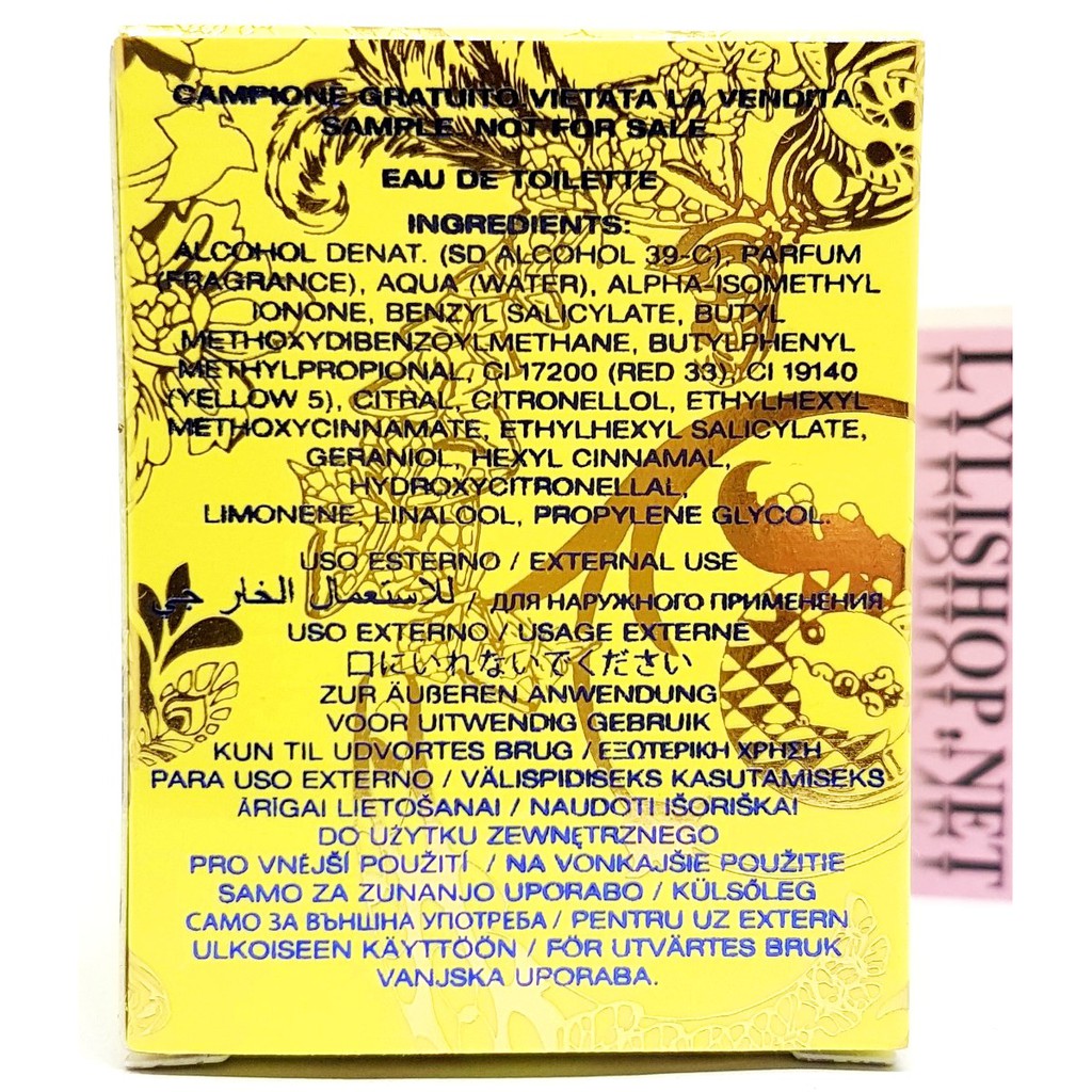 Nước hoa mini VERSACE YELLOW DIAMOND Eau de toilette chai 5 ml chính hãng mini