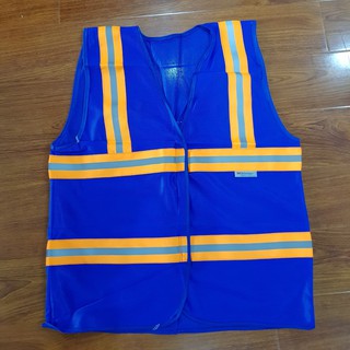 ÁO PHẢN QUANG 3M DÁN XANH DƯƠNG
