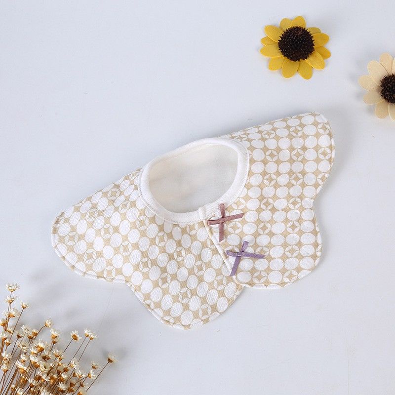 Yếm tròn xoay 360 độ chất liệu cotton hình hoa đáng yêu cho em bé,NPP Baby Tôm, yếm cotton cho bé