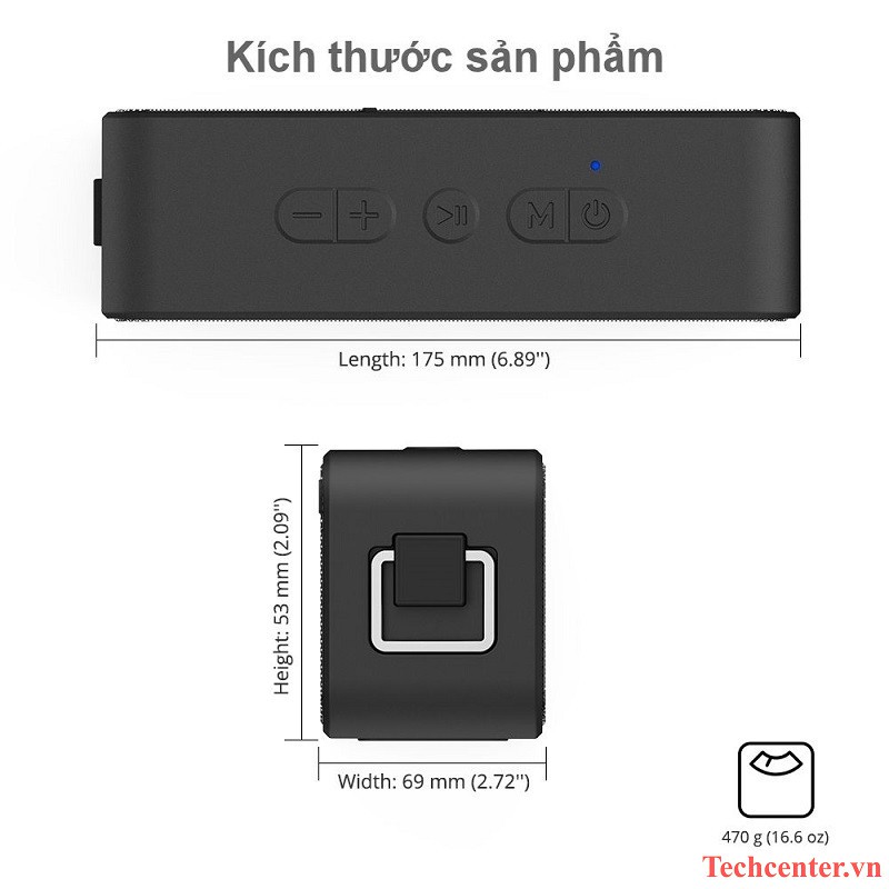 Loa Bluetooth Tronsmart Element T2 Plus - Chống Thấm Nước [ HÀNG CHÍNH HÃNG ]