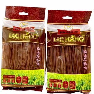 Bún Gạo Lứt Nguyên Chất Lạc Hồng Gói 350g ⚡ FREESHIP ⚡ Bún Ăn Kiêng Thực Dưỡng Eatclean