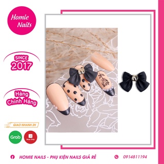 Charm nơ đính móng hàn 3 màu Cao Cấp