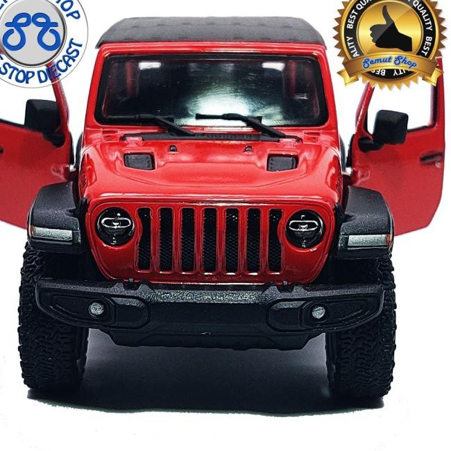 Mô Hình Xe Jeep Wrangler 2018 Màu Đỏ