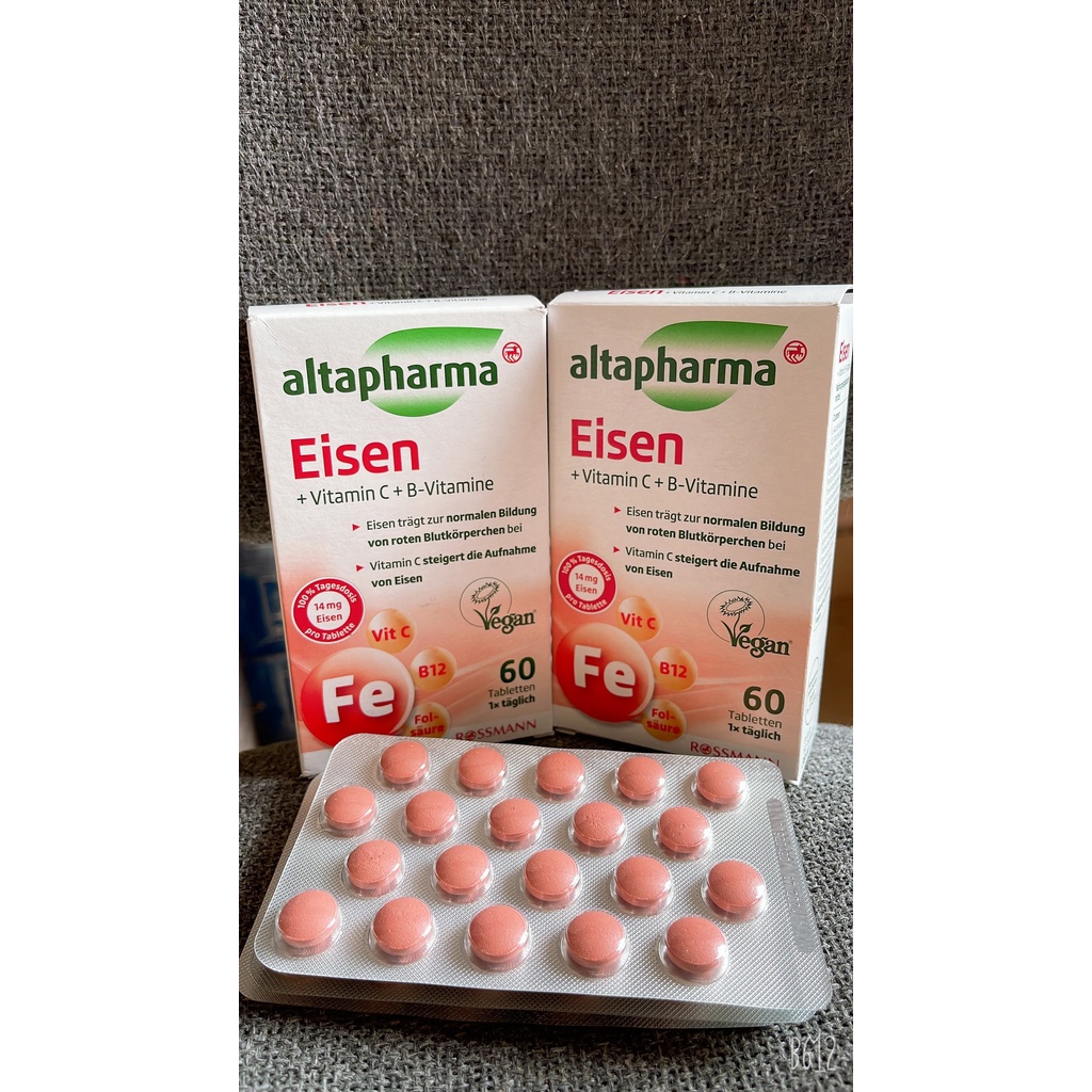VIÊN SẮT BỔ SUNG SẮT Altapharma Eisen