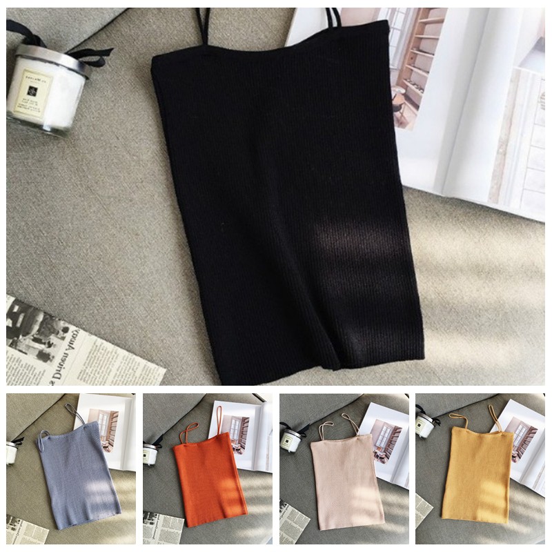 [Baywellfashion]Áo sát nách màu trơn dáng ôm cho nữ | BigBuy360 - bigbuy360.vn