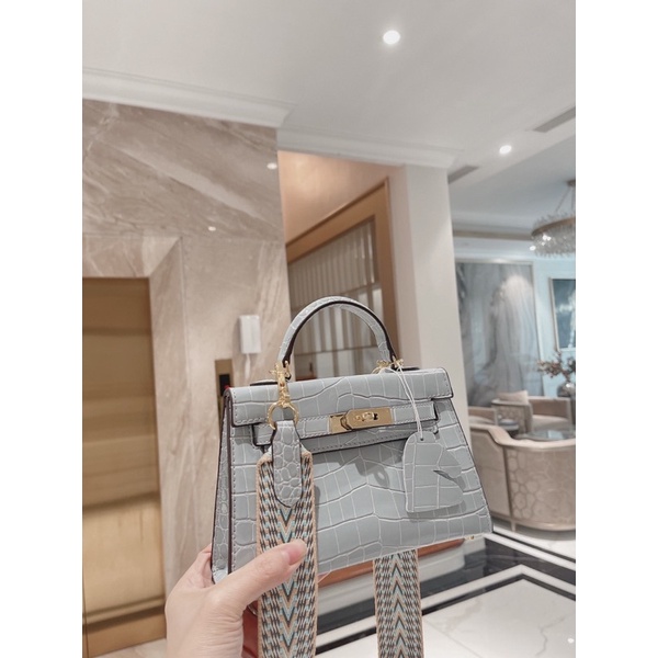 ✅Túi HM KELLY 20cm - Vân sấu [Fullbox]