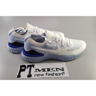 [video+ảnh thực] Giày Sneaker Epic React Flyknit 2 White Grey