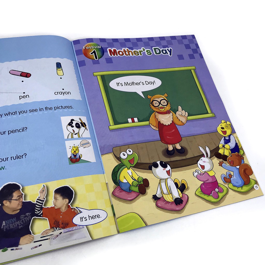 Sách - Tiếng Anh Cho Trẻ Em - Happy World - 4b (Bộ 2 quyển, 1 sổ tay, 1 đĩa DVD) | BigBuy360 - bigbuy360.vn