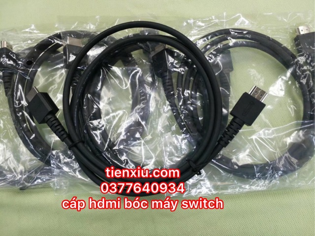 Dây cáp hdmi nintendo switch chính hãng ạ dùng cho ps4 ps5 xbox one wii u ok....Nintendo Switch cáp HDMI xịn Xuất Hình