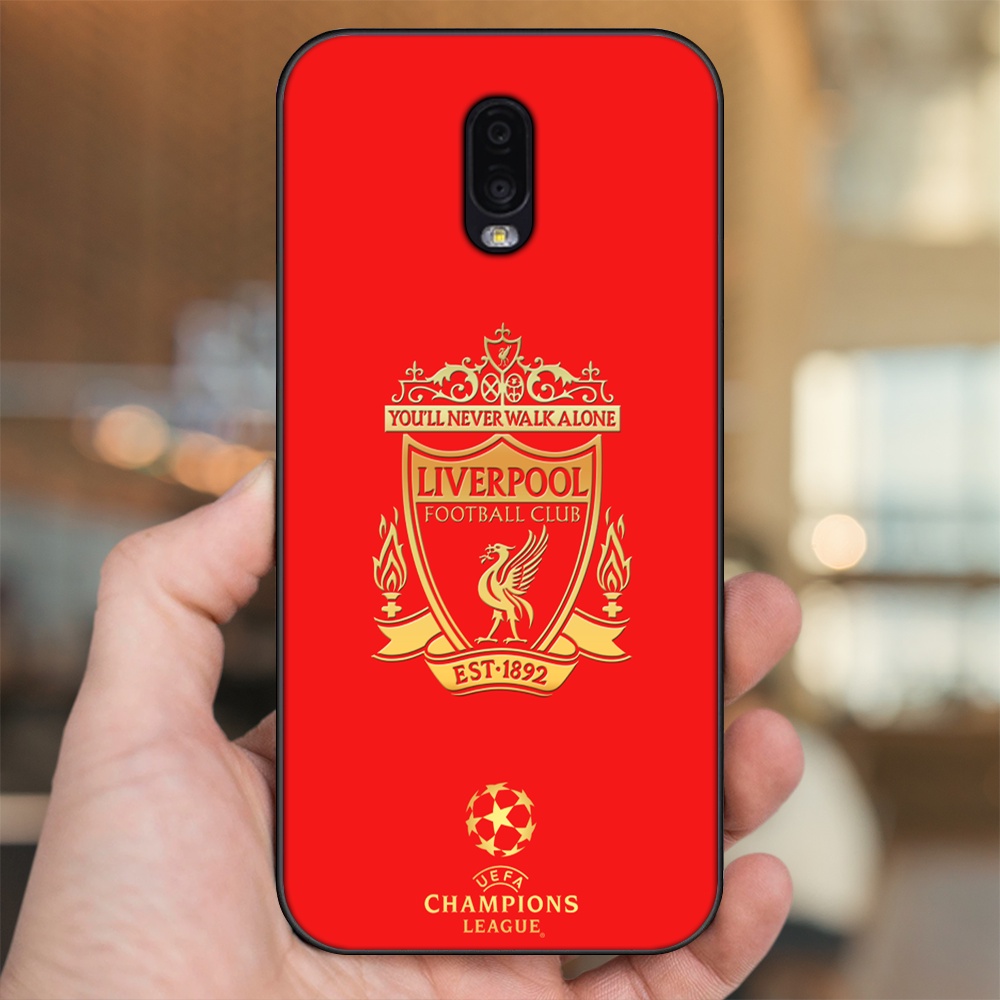 Ốp lưng Samsung J7 Plus viền đen in hình Liverpool FC