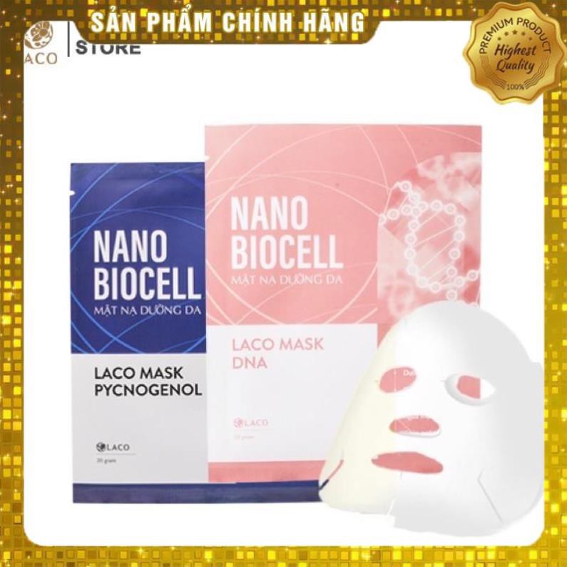 Mặt nạ Nano Biocell lên men từ nước dừa tươi, cấp ẩm trắng da MỸ PHẨM THIÊN NHIÊN LACO