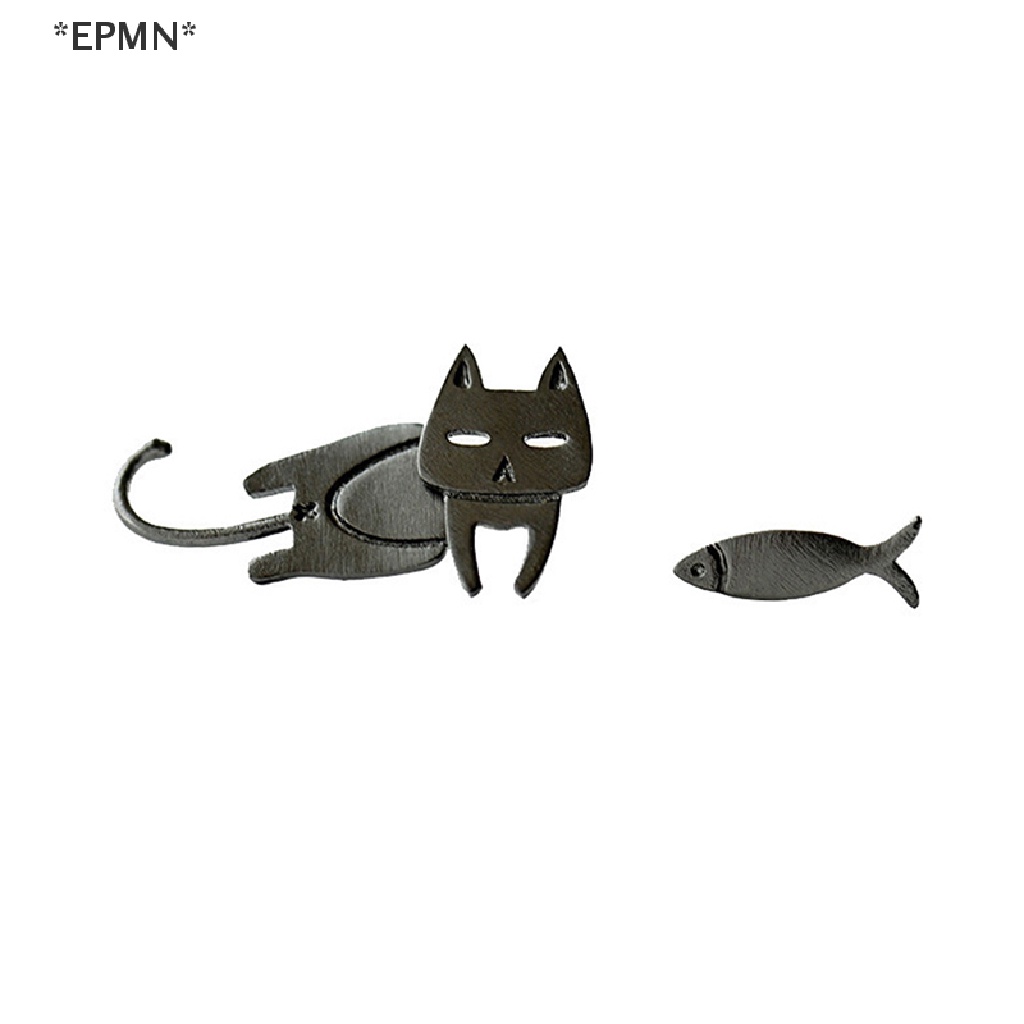 Khuyên Tai Hình Cá Chép HWETR Không Đối Xứng Đơn Giản Cá Tính Cho Nữ