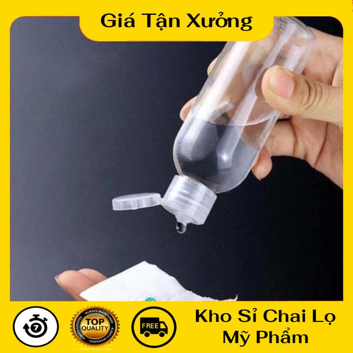 Chai Chiết Mĩ Phẩm ❤ TRÙM SỈ ❤ Chai lọ nhựa pet nắp bật [100ml,50ml] chiết mỹ phẩm, dầu gội, sữa tắm , phụ kiện du lịch