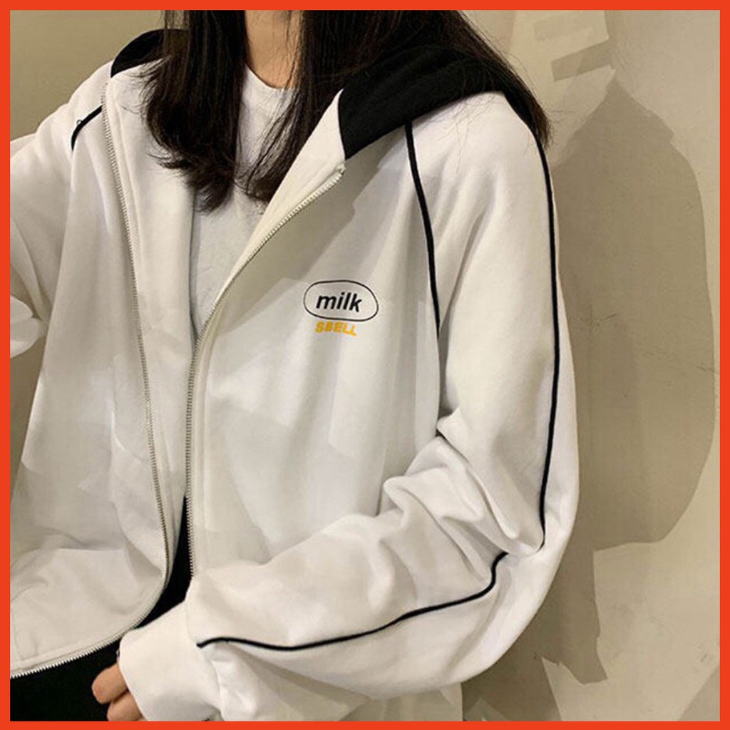 🌈𝗡𝗘𝗪 𝗔𝗥𝗥𝗜𝗩𝗔𝗟💢 ÁO HOODIE - ÁO KHOÁC NỈ NGOẠI Milk ( Sbell)