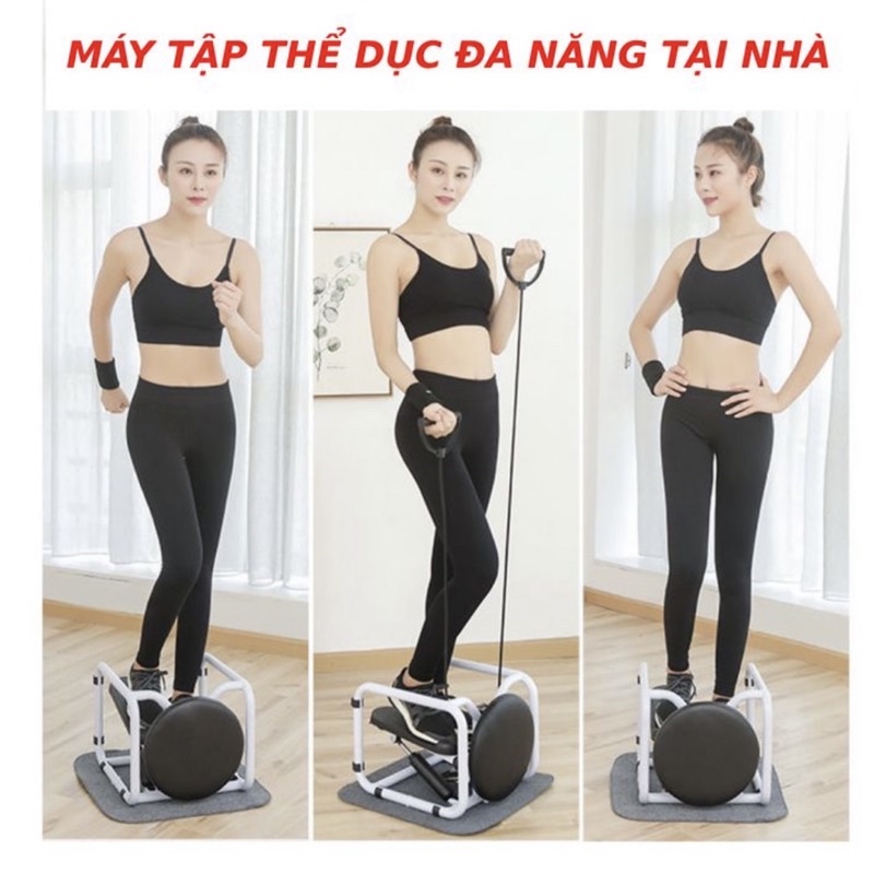 (Combo 3 sản phẩm)Máy Massage cầm tay, máy tập thể dục tại nhà và khung chỉnh cột sống tăng tuần hoàn máu, giảm đau nhức