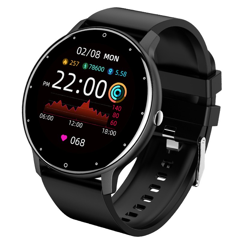 Đồng hồ thông minh ZL02D đo nhịp tim huyết áp giám sát sức khỏe cá tính cho nam